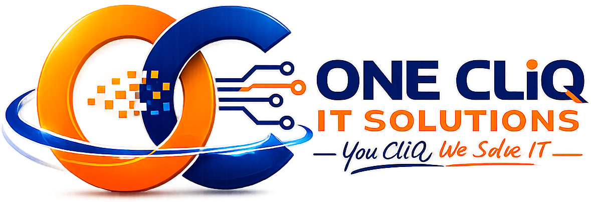 ONE CLiQ IT SOLUTIONS logo